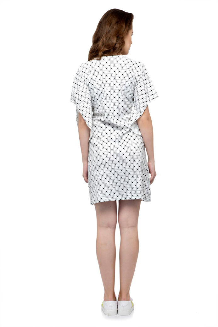 Ruffle Sleeve one piece dress