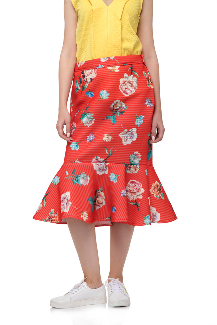 Flared Mini Skirt