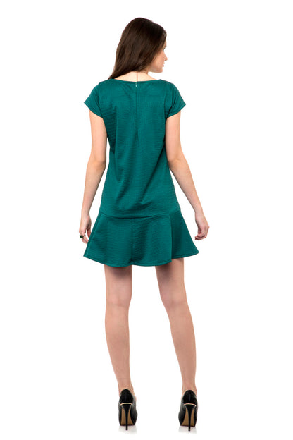 Bottom ruffle hem dress