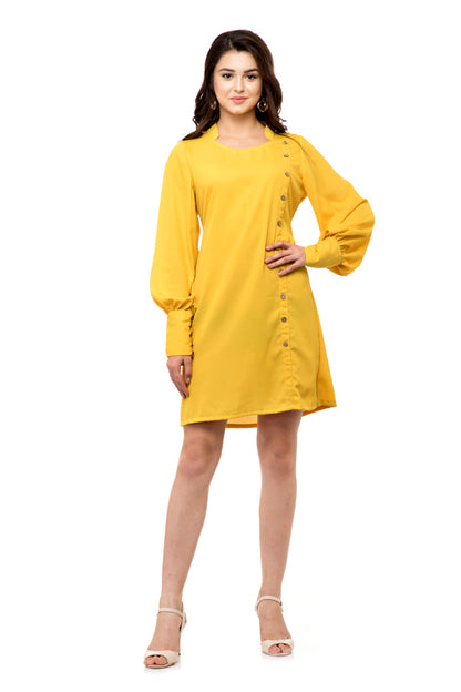 Button down shift dress