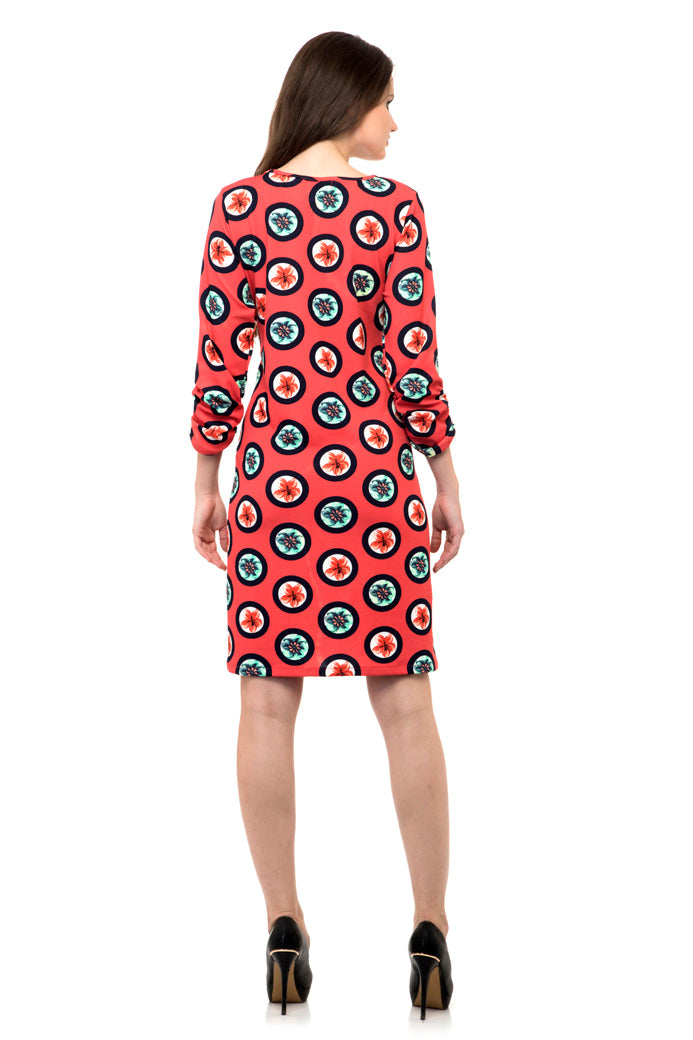 Cool floral prints full sleeves one piece dress