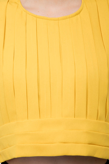 Yellow high size short length top
