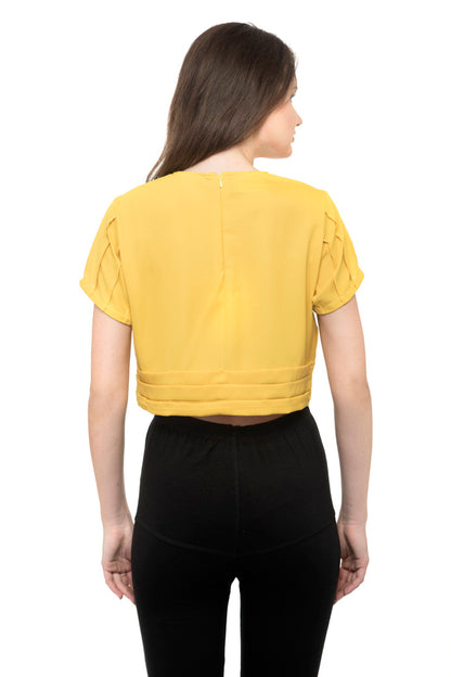 Yellow high size short length top