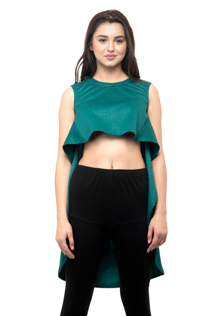 Turquoise green cami top