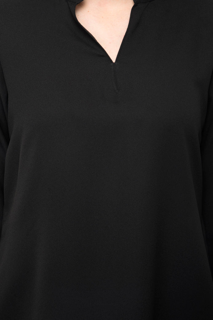 Full sleeves plain top with collars