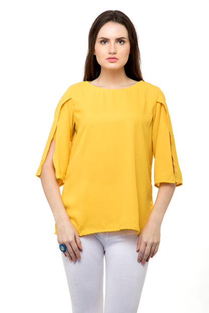 Long Bell Sleeves yellow top