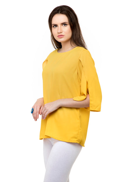 Long Bell Sleeves yellow top