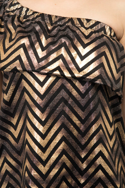 Off shoulder fold over front top