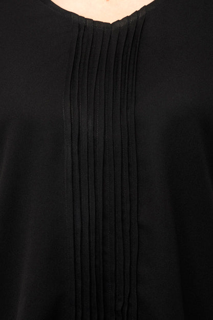 Knit halter neck black top