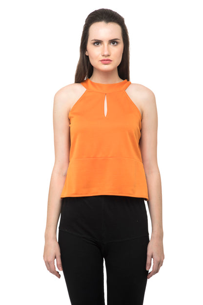 Keyhole front rhinestone top