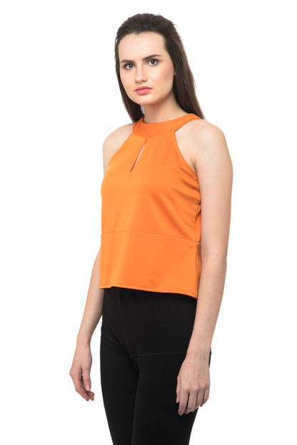 Keyhole front rhinestone top