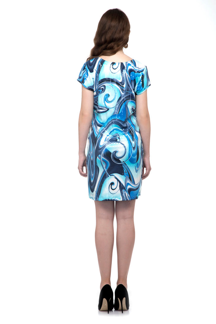 Half sleeve  mini dress