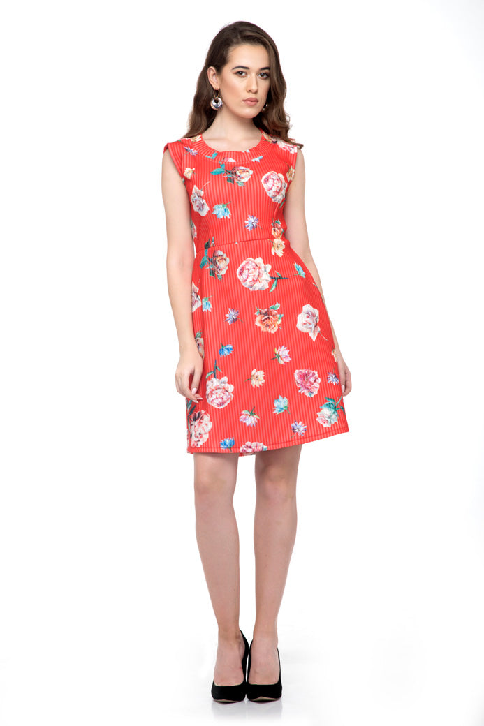 Sleeveless Floral print dress