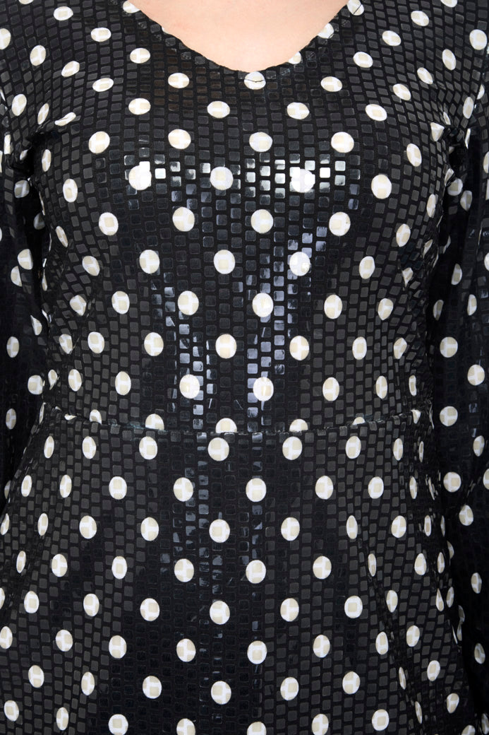 Solid Split Full Sleeve Pencil Dress
