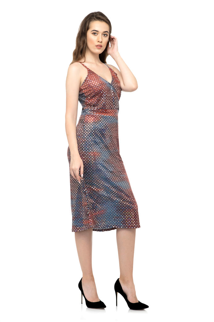 V neck One-piece dress