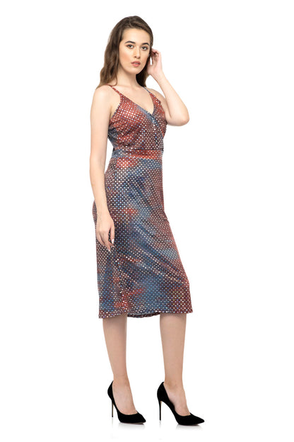 V neck One-piece dress