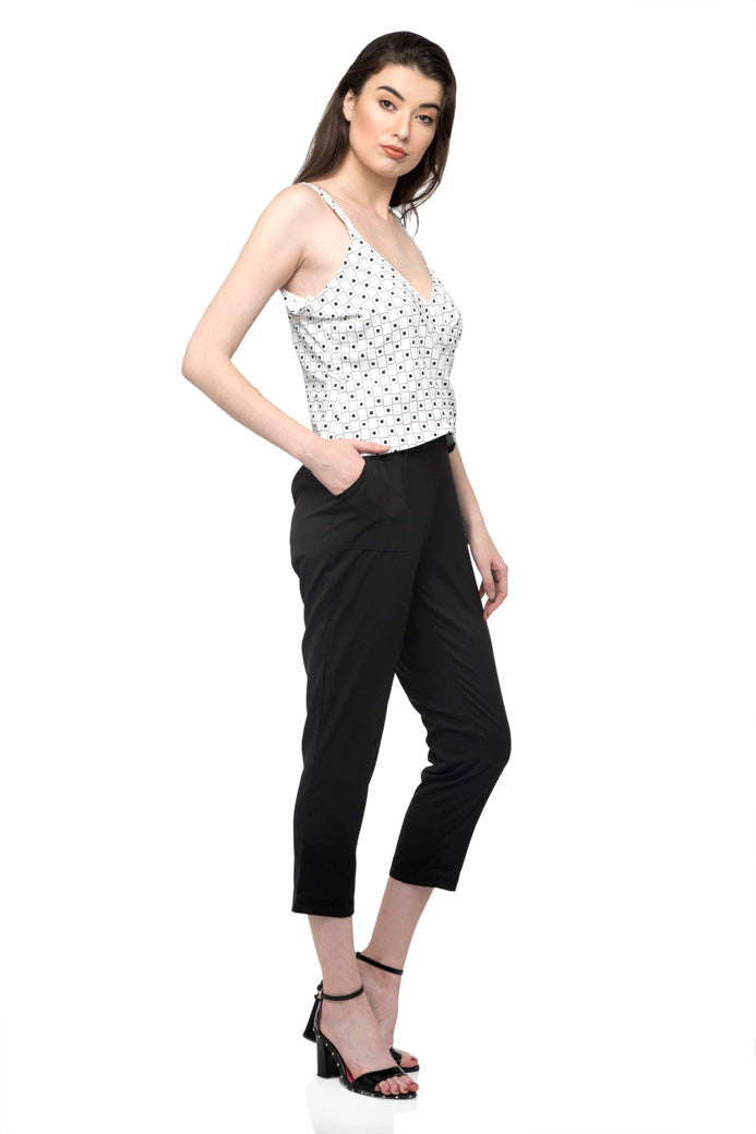 Deep V Neck Short Top