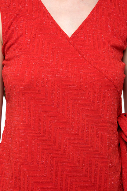 Side Knot V-Neck  Top