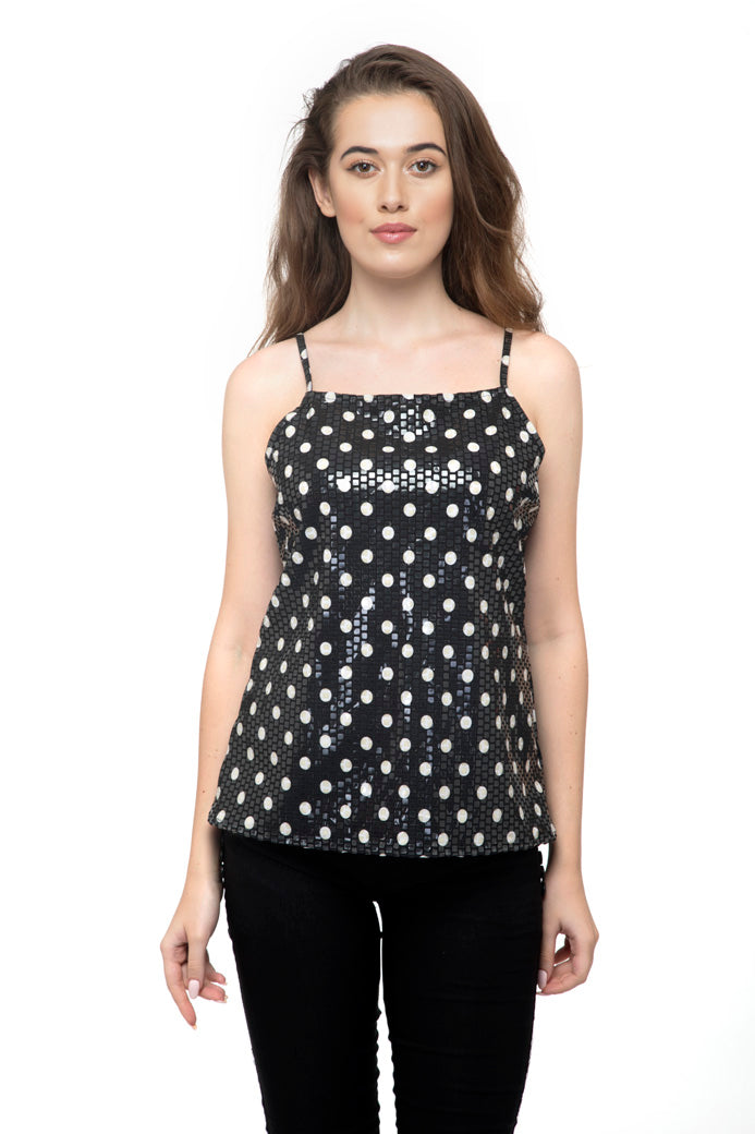 Polka Dot Circle Short Top