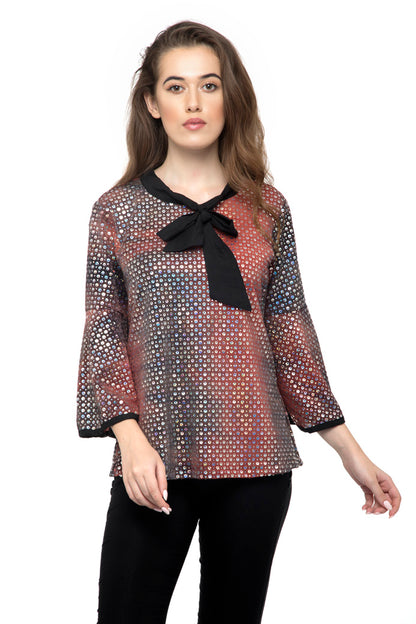 Era Style Party Full Sleeve Bright Top