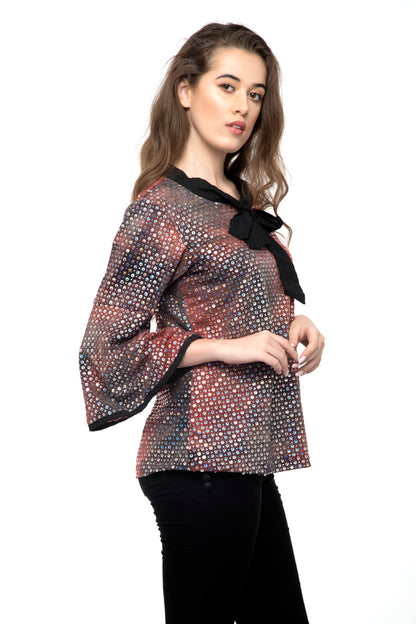 Era Style Party Full Sleeve Bright Top