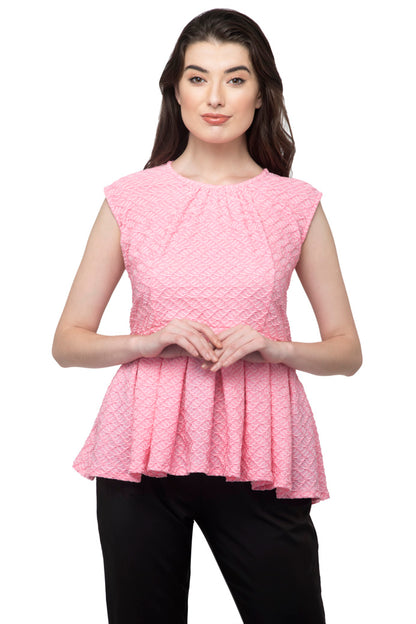 Sleeveless Flared Top