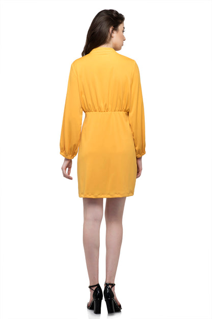 Full Sleeve Plain Romper Dress
