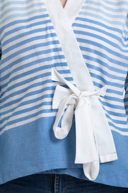 Full Sleeved Overlap Wrap Top