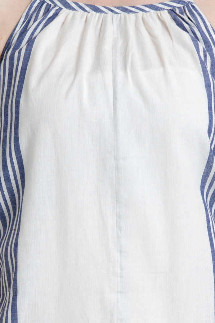 Spaghetti Strap Knee length Dress in Soft Cotton Fabric