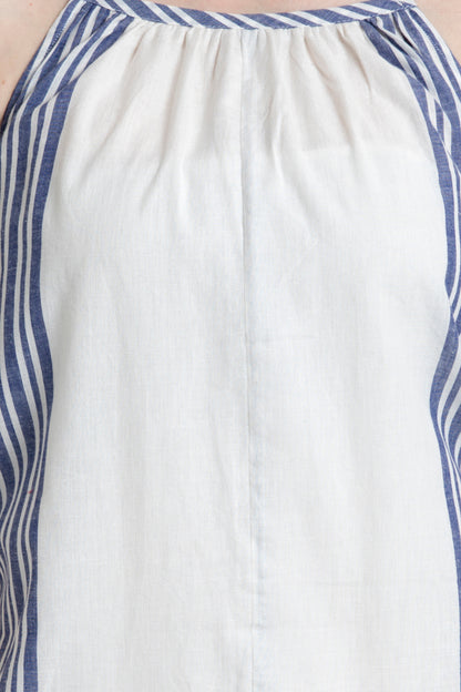 Spaghetti Strap Knee length Dress in Soft Cotton Fabric