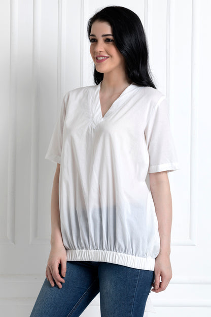 V-Neck Elasticated BottomTop