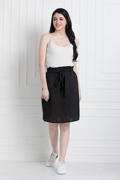 Paper Bag Waist Skirt