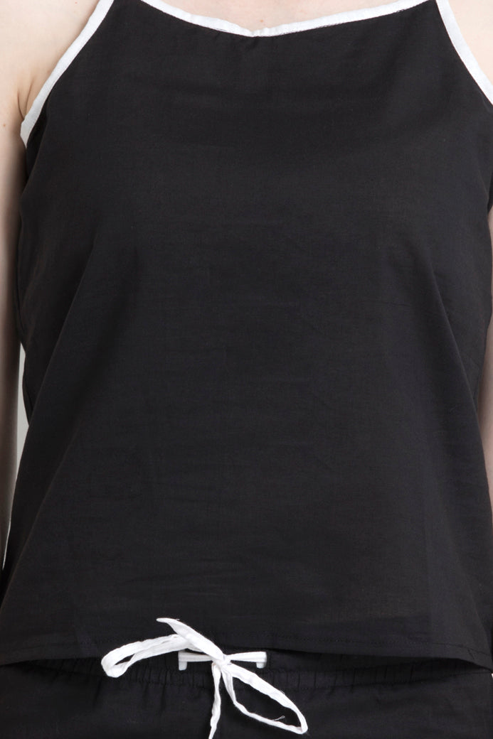 Spaghetti & Shorts In Organic Cotton. Perfect for That Super Comfortable Feel
