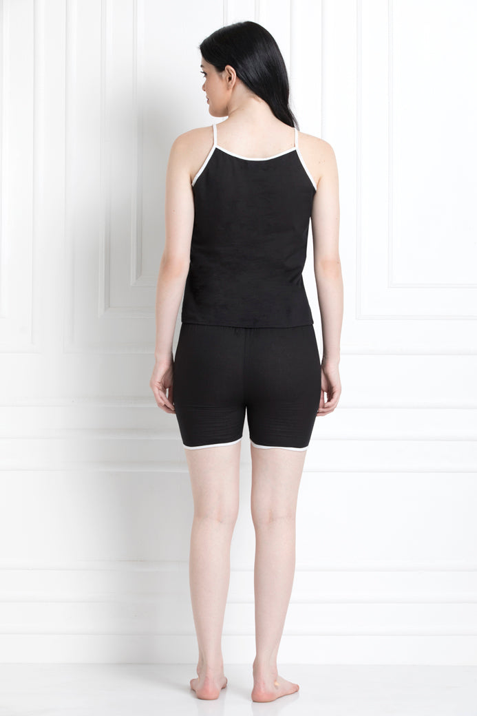 Spaghetti & Shorts In Organic Cotton. Perfect for That Super Comfortable Feel