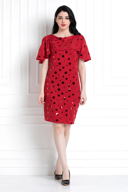 Fall Shoulder Sleeves Dress