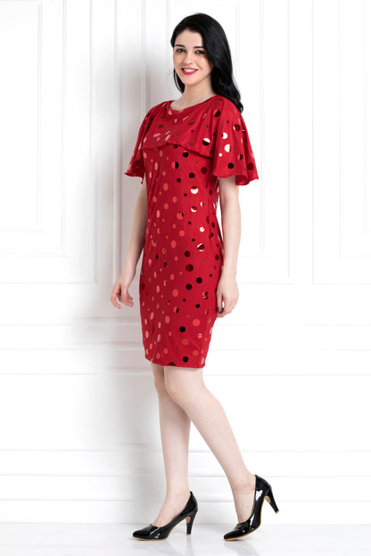 Fall Shoulder Sleeves Dress