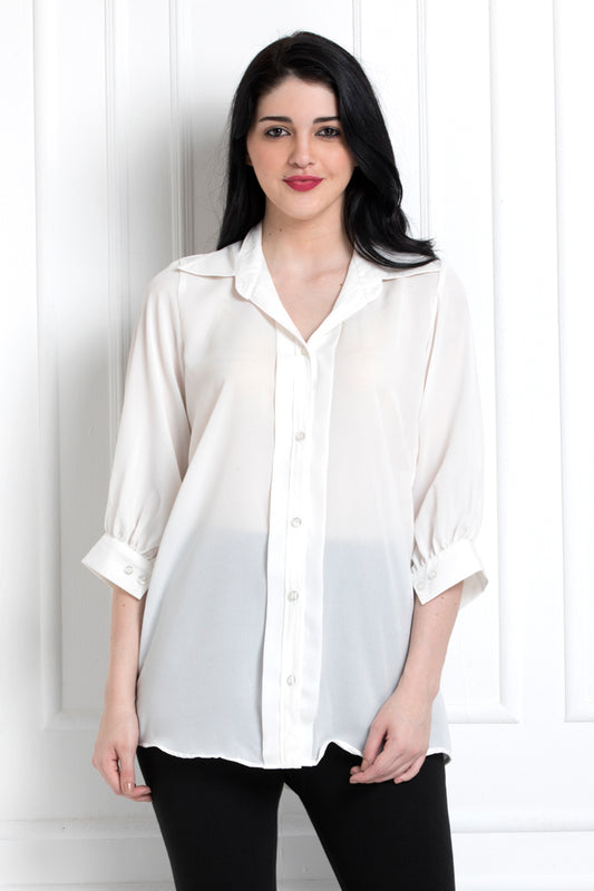 Front Panel Collared Shirt