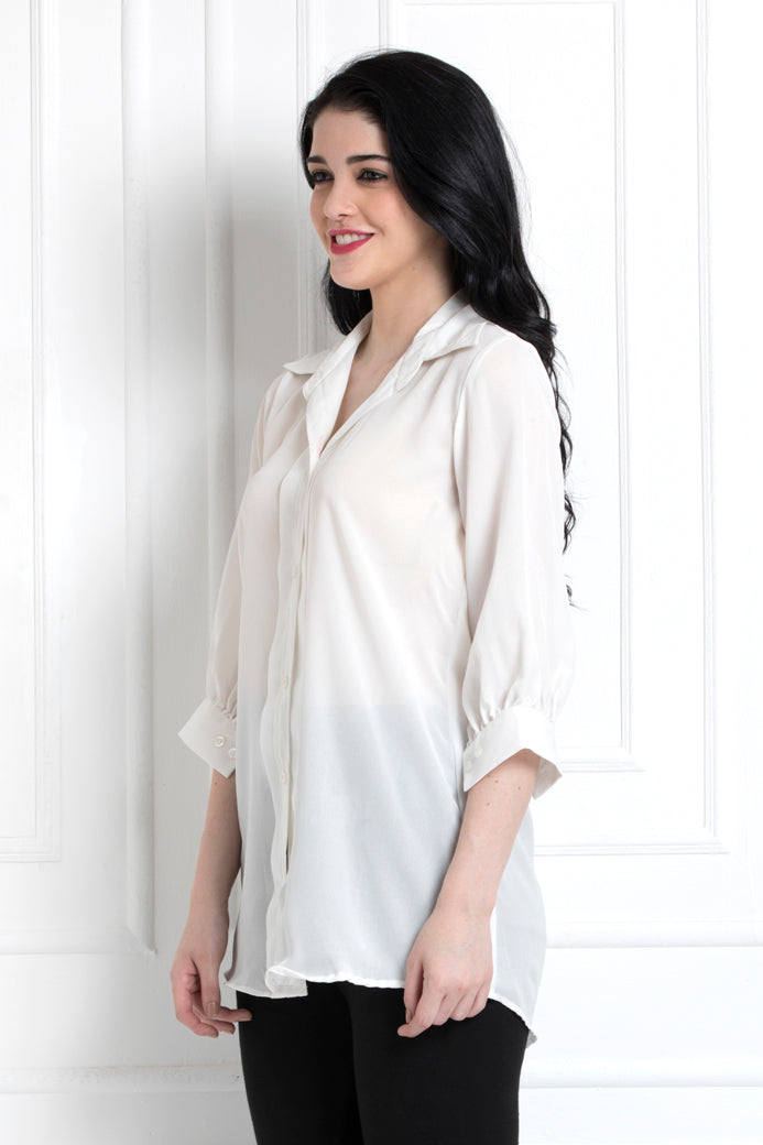 Front Panel Collared Shirt