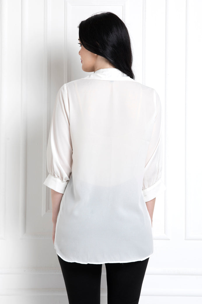 Front Panel Collared Shirt