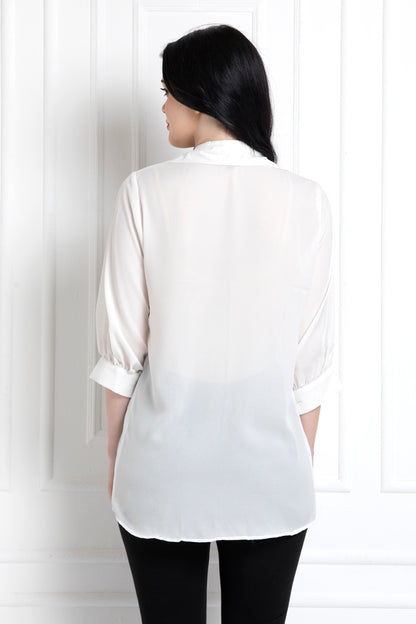 Front Panel Collared Shirt