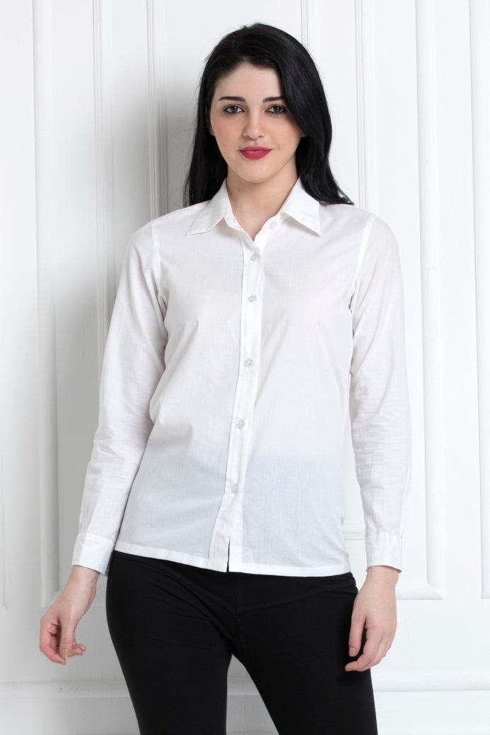 Full Sleeves Collared Button Down Shirt