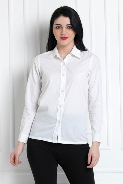 Full Sleeves Collared Button Down Shirt
