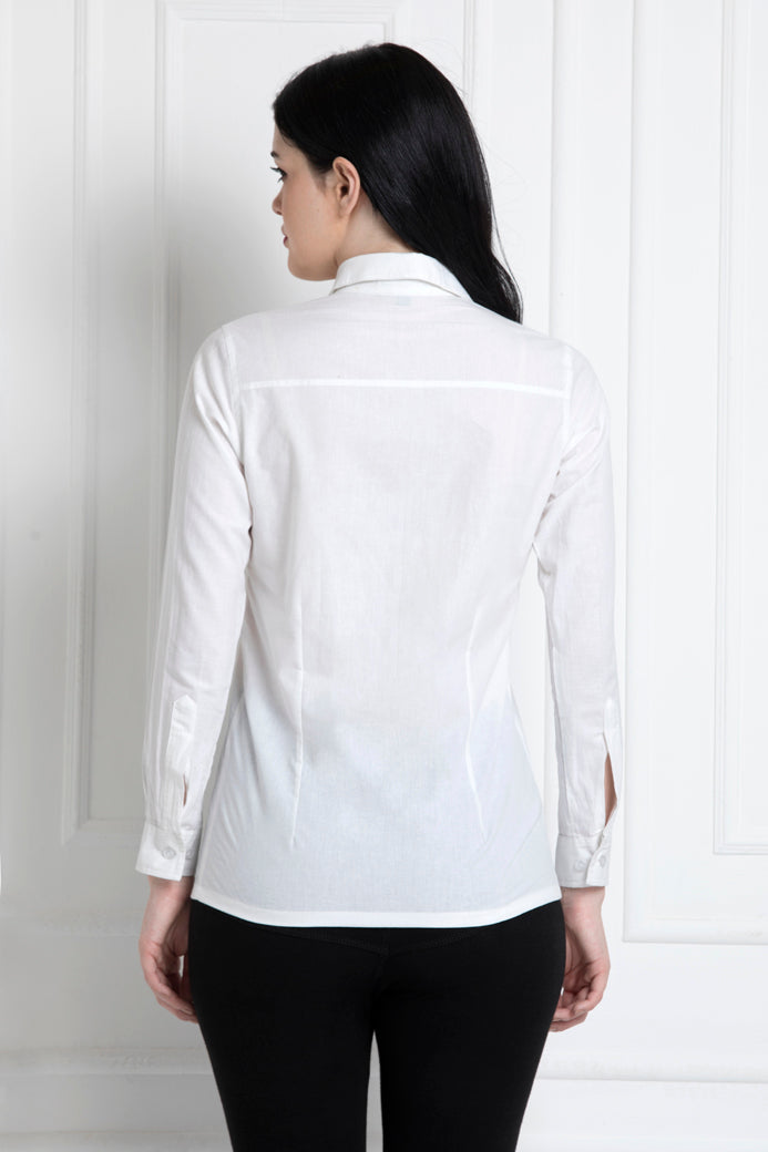 Full Sleeves Collared Button Down Shirt