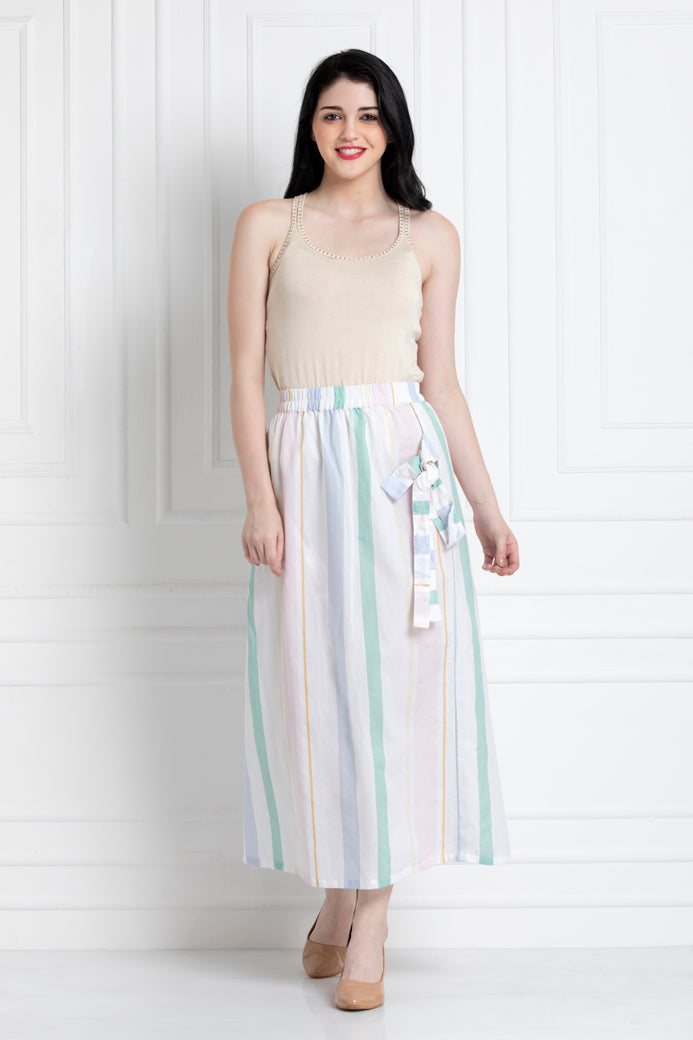 Ankle length Wrap Skirt With The Knot