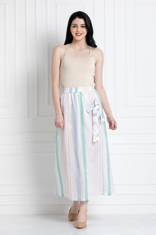 Ankle length Wrap Skirt With The Knot