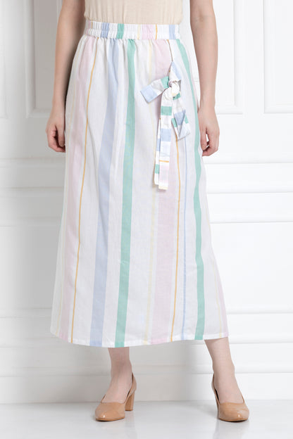 Ankle length Wrap Skirt With The Knot