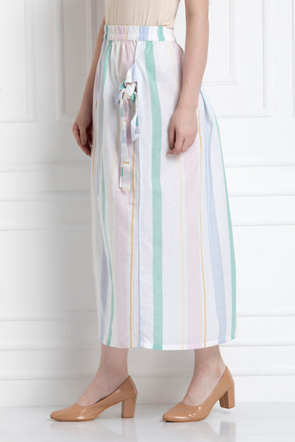 Ankle length Wrap Skirt With The Knot