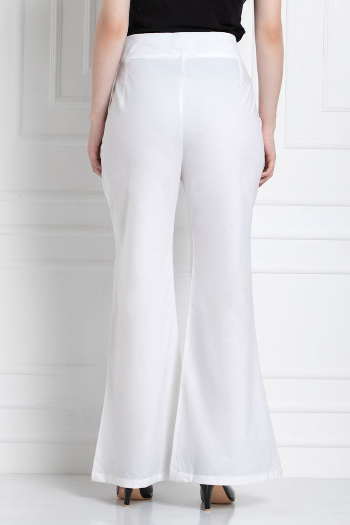 Wide Leg Pants in 100% Cotton