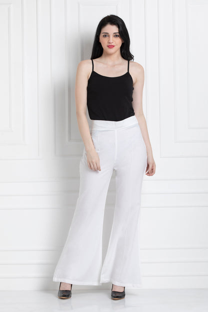 Wide Leg Pants in 100% Cotton