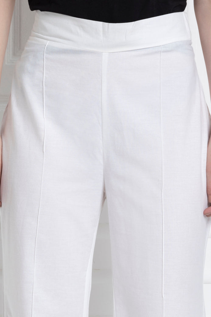 Wide Leg Pants in 100% Cotton